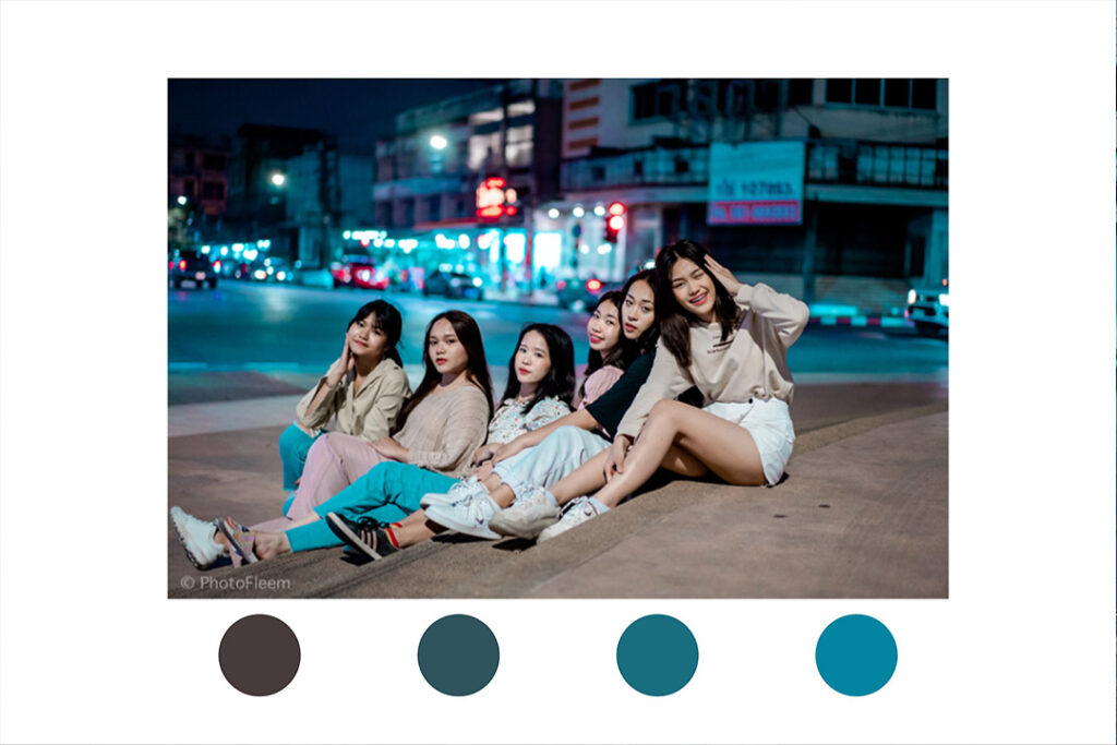 แต่งรูปกลางคืน Lightroom Preset โทนไนท์บลู