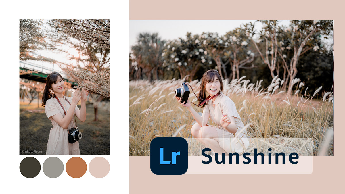 แจก Lightroom Preset แต่งรูปโทน Sunshine