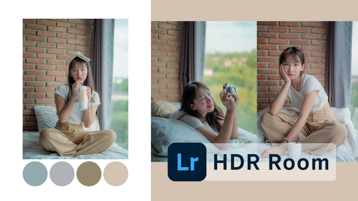 แจกโทน HDR Room แต่งรูปห้องนอน แอพ Lightroom