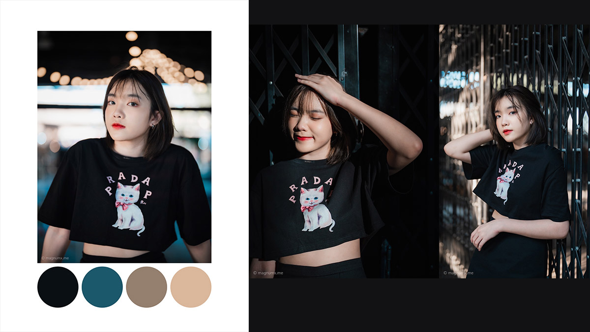 Lightroom Preset คุมโทนแบล็คบลูสตรีท